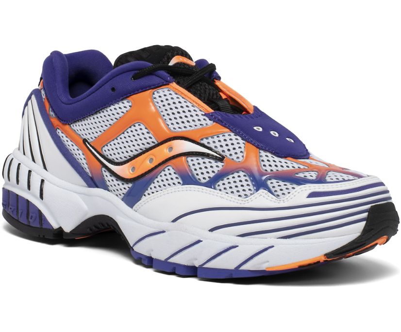 Saucony Grid Web Women's Originals White / Orange / Purple | AU 005TCEV